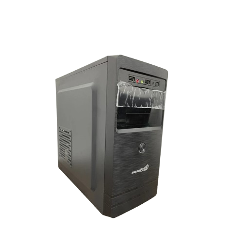 Chasis Sencillo Negro Botón Redondo MicroATX + Fuente Thunder Semireal 550W