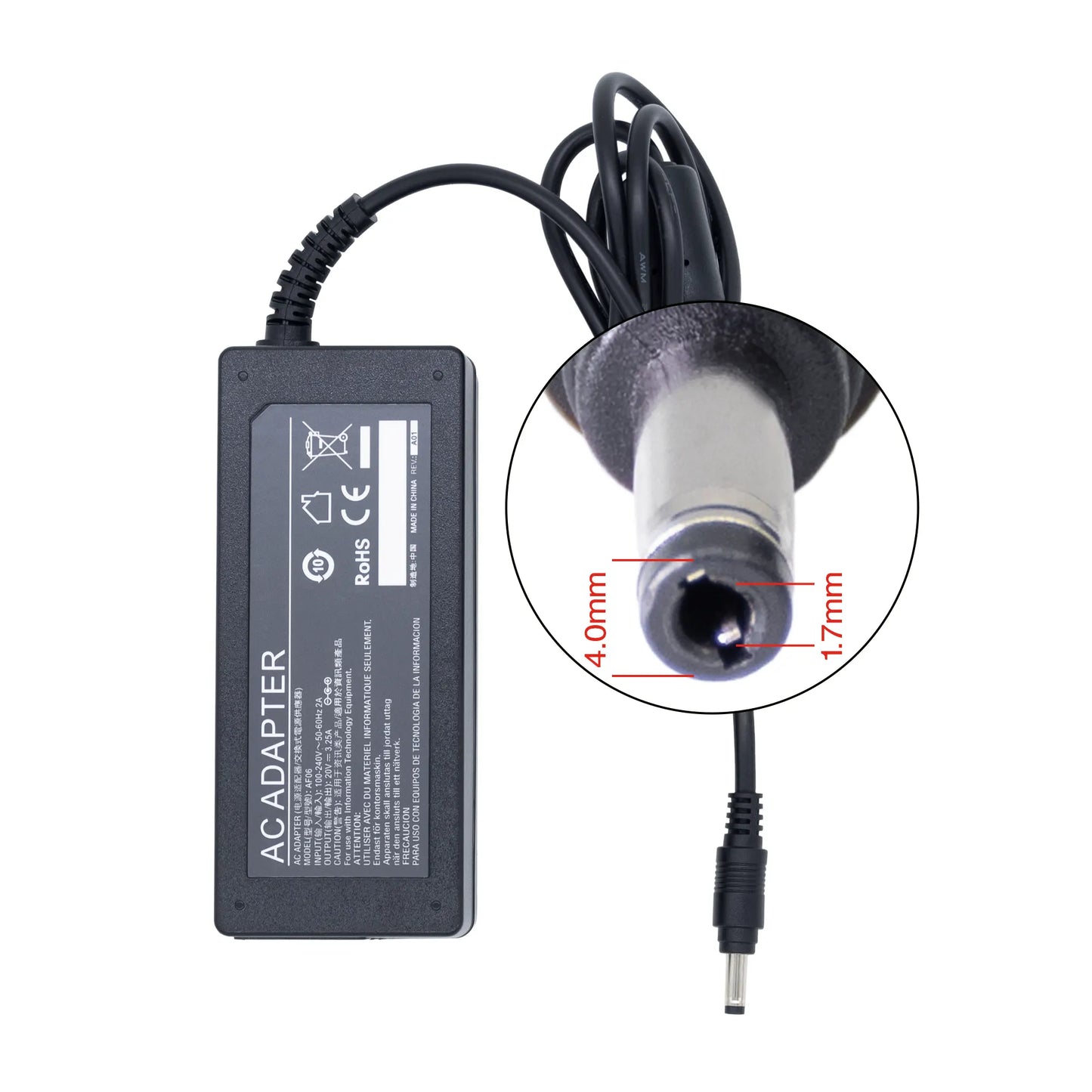 Cargador Lenovo 20V 2.25A Punta Ideapad