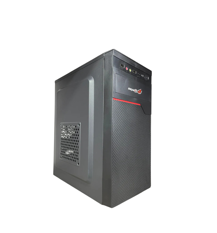 Chasis Sencillo Linea Roja NEW MicroATX + Fuente Thunder Semireal 550W