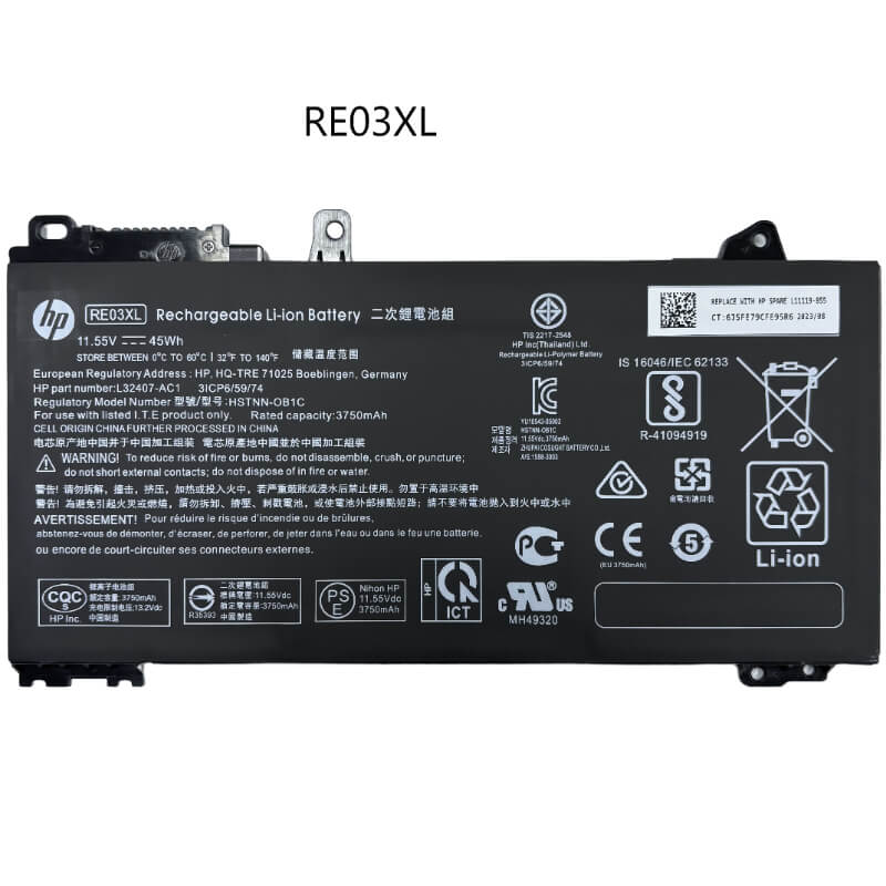 Bateria HP RE03XL Original