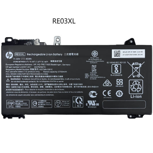 Bateria HP RE03XL Original