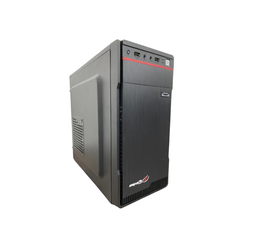 Chasis Sencillo Linea Roja MicroATX + Fuente Thunder Semireal 550W