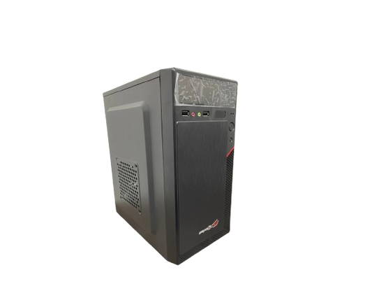 Chasis Sencillo Linea Corta Roja NEW  MicroATX + Fuente Thunder Semireal 550W