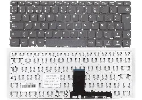 Teclado Portátil LENOVO 110-14 IBR Con botón de Encendido