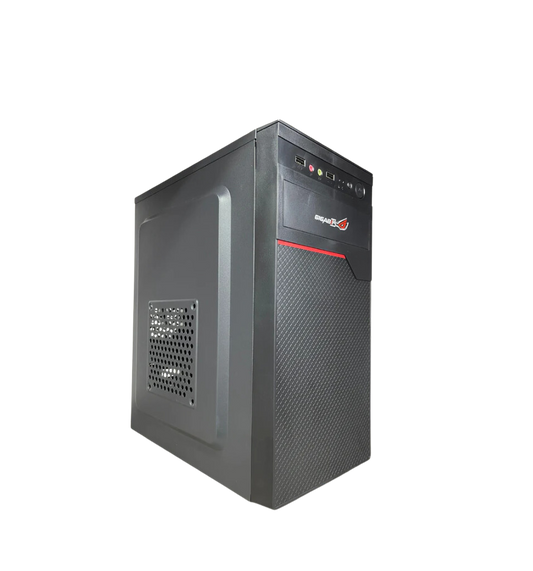 Chasis Sencillo Linea Roja NEW MicroATX + Fuente Thunder Semireal 550W