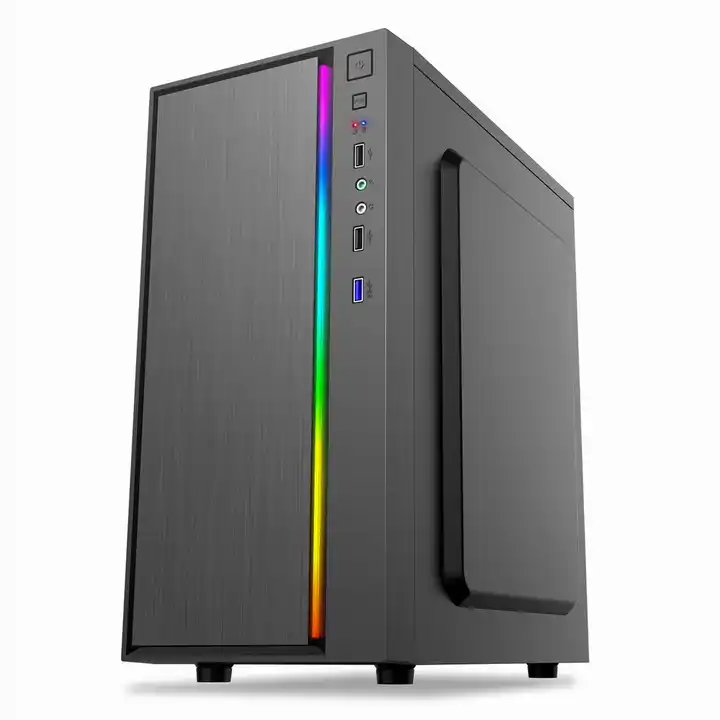 Chasis Linea Derecha RGB MicroATX + Fuente Thunder Semireal 550W