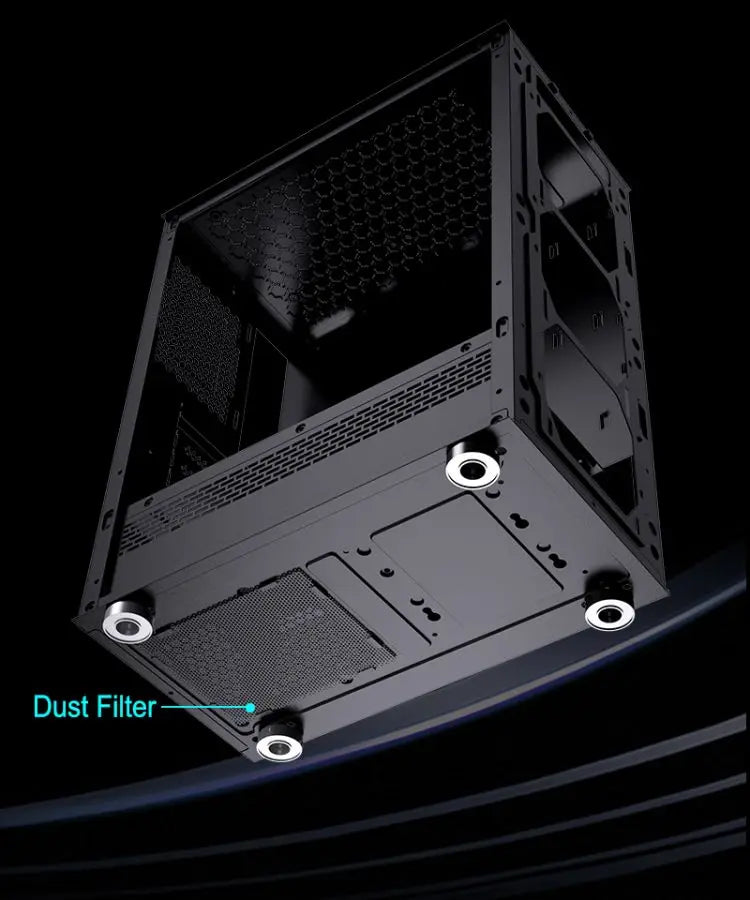 Chasis Profundidad RGB ATX + Fan 120MM RGB