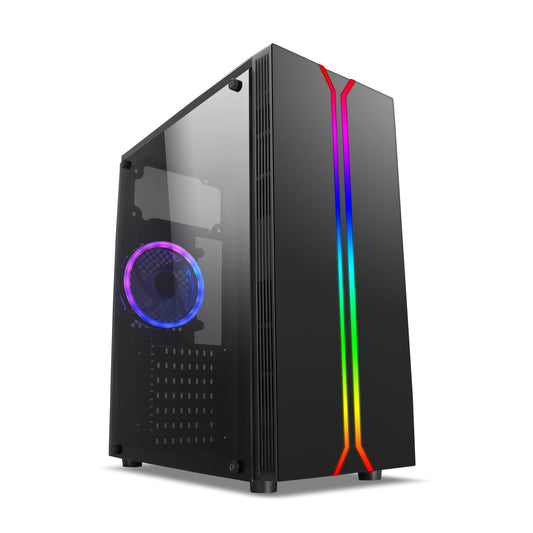Chasis TRINITY ARGB ATX + Fan 120MM Trasero