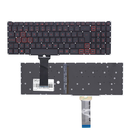Teclado Portátil ACER N515-54 Red Blacklit Gamer