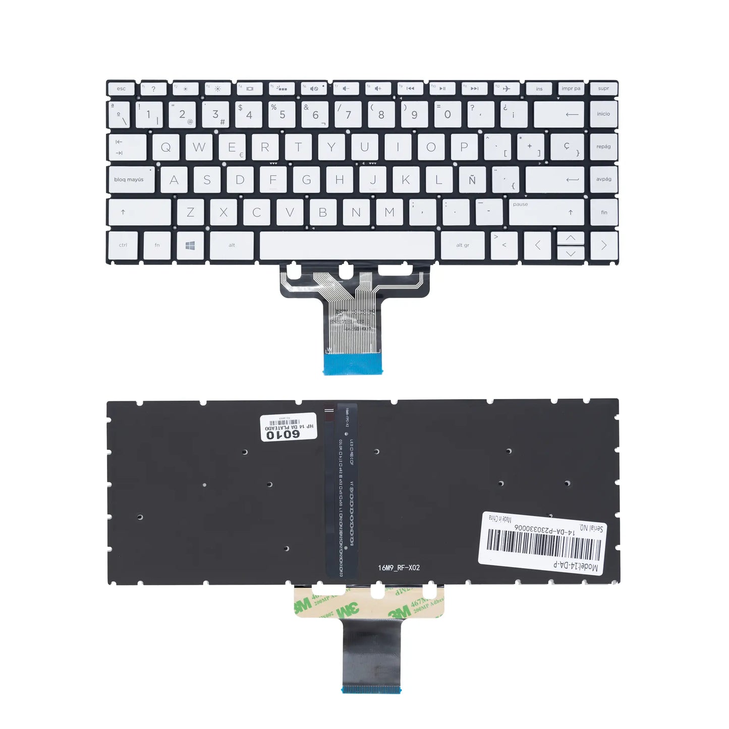 Teclado Portatil HP 14 CD DA Gris